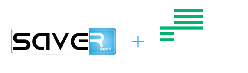 „Rivilė“ ir SAVER logotipai kartu